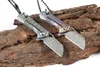 Speciale aanbieding H012 Mini Small Flipper Vouwmes VG10 Damascus Steel Blade TC4 Titanium Alloy Handgreep Ballagermessen