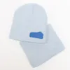 Nowa jesienna i zimowa dziecko wełna wełna nauszniki kapelusz szalik dwa zestawy 6 kolorów opcjonalne JXW378