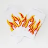 Skarpetki męskie Hip Hop Hit Men Mode Color On Fire Crew Red Flame Blaze Power Torch Warmth Street Skipat Wowen2788