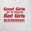 Mulheres verão camisetas Meninas Letter Moda Imprimir gola redonda manga curta T-shirts das mulheres casual tops solto Tees Good Girl Bad Girl