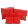 factory direct batch wedding towel red cotton wedding wipes 3575cm