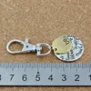 50Pcs Zinc Alloy Be Happy Strong Thankfull Charms With lobster clasp DIY Jewelry Fit key Accessories2511