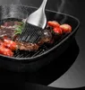 BBQ Grill Öl Sauce Pinsel Hitzebeständige Edelstahl Griff Gebäck Pinsel für Barbecue Backen Küche Kochen Zubehör