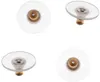 Supla 10 Styles Earring lifters Back Clips Bullet Shape Earring Backs Butterfly Metal Rubber Plastic Secure Earring Backs for Safety