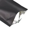 100ピース10x15cm（4×6 "）リサイクル可能マットブラックマイラージッパーロックスタンドアップポーチ半透明バッグ