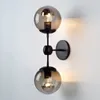 Amerikanischen Stil Retro Glas Eisen Bohnenstange Wand Lampe Nordic Minimalistischen Wohnzimmer Licht Schlafzimmer Nacht Aisle Korridor Wandleuchten