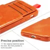 PU Läder Telefonväska till iPhone 11 XS Max XR 8 Plus Wallet Case Anti-Slip Credit Card Slots Skyddande Cover Opp Bag