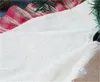 Árbol rojo Rejas lino Inicio Mat Bowknot de navidad del remiendo faldas del partido decoración del festival del cojín del ornamento Suministros 26 5zt hh