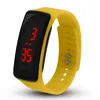 Heiße Verkaufs-Unisexsilikon-LED Digital Creative-Touch-Screen-Sport-Uhr-Armband Geburtstags-Geschenke 10 Farben für wählen
