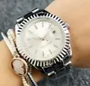 verkoop schaal 3 naald mode kwaliteit stijl metalen stalen quartz horloge Eenvoudig en casual