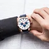 Relojes para hombre Marca de lujo Reloj de pulsera de acero Relojes de cuarzo analógicos Hombres Horloge CURREN Reloj cronógrafo deportivo de moda para hombres Re239a