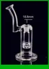 Qbsomk D020 glazen bubbler asvanger bubbler hand geblazen glazen vaas perc water percolator Twee functies glas water pijp 18.8mm gewrichtsgrootte