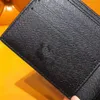 파리 격자 무늬 스타일의 디자이너 남성 지갑 지갑 유명한 남자 고급 지갑 특별 캔버스 다중 짧은 작은 이중 지갑과 box257d
