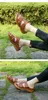 Kvinnor Sandaler Designer Skor Slide Sommar Fashion Wide Flat Slippery Med Tjocka Sandaler Slipper Flip Flops Sandaler