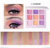 DHL FREE HANDAIYAN Eye Makeup Eyeshadow Pallete 9 Color Shimmer Pigmented Maquillage Matte Shimmer Powder Beauty