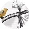 Photo papier peint 3D noir et blanc feuilles de Ginkgo oiseaux peintures murales chambre salon TV canapé fond peinture murale décor à la maison 3D