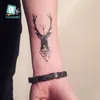 25 Different Color Black Printing Sheep Antelope Tattoo Waterfproof Fake Deer Temporary Fairy Tattoo Sticker For Girls