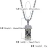 TOPGRILLZ Hip Hop Detachable Medicine Bottle Pendant Necklace Men's Jewelry Gold Silver Color Cubic Zircon Necklaces Gifts2690