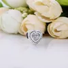 Solid 925 Sterling Silver Springling Love Heart Bead Fits European Pandora Sieraden Charm Beads Armbanden