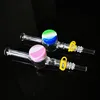 10 mm 14 mm gewricht Glazen Nector Collector Kit Rookaccessoires met siliconenolie Dab Wax container Quartz Nagel NC Handpijp Mini Oil Rig