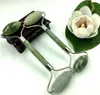 JD004 Natuell ansiktsmassagen Roller ökar blodcirkulationen Jade Roller Relaxation Slimming Tool Solid Jade Stone Face Body Head7184279