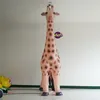 Girafe gonflable de ballon de 3 m de haut avec ventilateur et lumière pour la décoration de discothèque, vente en gros