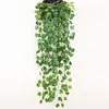 10 unids colgando vid verde pared hoja falsa hoja decoración de jardín casa guirnalda planta longitud 90 cm (35 pulgadas) 5 estilo para elegir