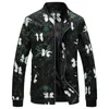 Chaqueta de bombardero Floral a la moda, abrigo para hombre con estampado de flores, chaquetas ajustadas para hombre, cazadora, chaqueta de béisbol, ropa para hombre, sudaderas