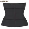 Hexin Brzuszki Belt High Compression Zipper Plus Size Latex Talia Cincher Gorset Underbust Ciała Fajas Pot Waist Trainer Y19070301