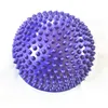 Pvc uppblåsbara halv yoga bollar massage point fitball övningar tränare stabilisator gym pilates fitness balansering boll gratis frakt