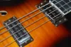 Factory Semihollow Tobacco Sunburst Electric Bass Guitar with 4 StringsFlame Maple VeneerChrome HardwareHigh QualityCan be Cu4679922