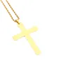 Hip Hop Fashion Jésus Pendants Colliers 18K Gold plaqués Gold 75 cm Long Chaîne Pièces de remplissage Bijoux Hommes 2889144