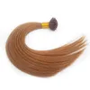 Brésilien I Tip Hair Extension Kératine Fusion Human Hair Extension 100 Strandsbag 20 couleurs à choisir parmi 1224 pouces Factory Dire4494581