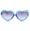 Kids Heart Shaped Sunglasses Fashion Anti-UV Eyewear Children's Girls Flower Sunblock Glasses Bling shinne clear frame gift