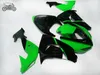 Personalizza il kit carenatura verde nero per Kawasaki Ninja ZX-10R 2006 2007 ZX10R 06 07 ZX 10R set carenature moto