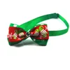 Cães laços para o Natal Pet laços com strass ajustável Laço Coleiras gravatas Decorações Ornamentos