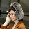 Gorąca Sprzedaż Kobiety Prawdziwe Futro Fox Earmuffs Ochrona ucha Soft Muff