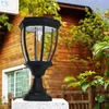 Europese pastorale stijl aluminiumlegering led solar wandlamp wandlamp post lamp landschap tuinverlichting