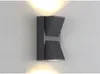Outdoor Wall Lampy LED Aluminium Sconce Oświetlenie Wodoodporna IP65 COB Up Down Light Corridor Fixture Lamp