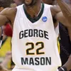 Mi08 Custom George Mason Basketball Jersey NCAA College Jamal Hartwell II Javon Greene Miller Wilson Xavier Johnson Josh Oduro