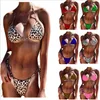 Abbigliamento donna Costume da bagno Moda sexy Bikini Leopardo Costumi da bagno Estate Biquini Maillot De Bain Reggiseni Mutandine Perizoma Costumi da bagno Costumi da bagno B4154