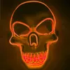 Halloween LED beleuchtete Maske Schädelmaske für Festival Cosplay Kostüm Maskerade Party Urlaub Karneval Maske 10 Farben