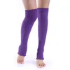 Solid Color Knit Boot Leg Warmers Knee High Stockings Leggings Socks Autumn Winter Socks for Women