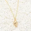 Summer Beach Gold Link Chain Necklace Statement For Women Natural Conch Sea Shell Choker Necklace Collier Bohemian Jewelry