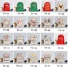 50 * 70cm Dekorationer Cartoon Large Organic Heavy Canvas Santa Claus Drawstring Bag för juldag Happy Year