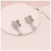 Bloemkroon Set Bruiloft Accessoire Trendy Zirkoon Tiara Ketting Strass Kroon Voor Bruid Bruiloft Optocht Kronen9658671