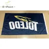Bandiera NCAA Toledo Rockets 3 * 5ft (90cm * 150cm) Bandiera in poliestere Bandiera decorazione volante casa giardino bandiera Regali festivi