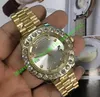 5 Stil Luxus Gold Stee Armband Diamanten Lünette Uhr Männer Edelstahl 43mm Diamant Lünette Automatische Armbanduhr