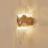 Applique murale en verre design de luxe applique murale dorée Dia25 * H60cm lustre éclairage de chambre MYY