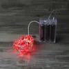 stringa di luci a led a forma di cuore 2m 20 LED filo sommergibile luci a stringa a forma di cuore lucine a batteria decorazione di nozze